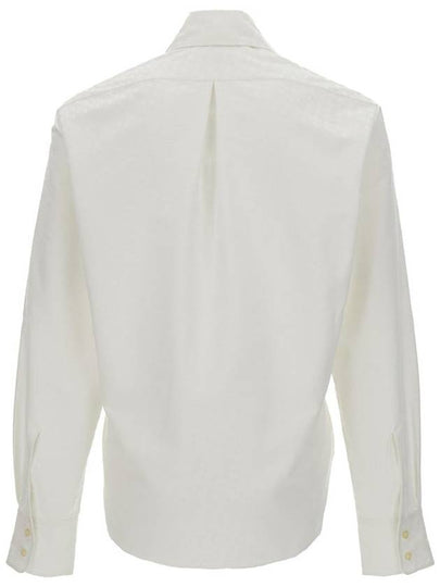 White Buttoned Up  Oversize Shirt In Polyester Unisex - ERL - BALAAN 2