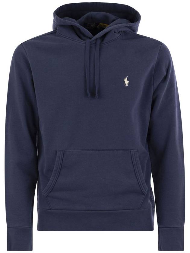 Hooded Sweatshirt 710916690 018 Blue - POLO RALPH LAUREN - BALAAN 2