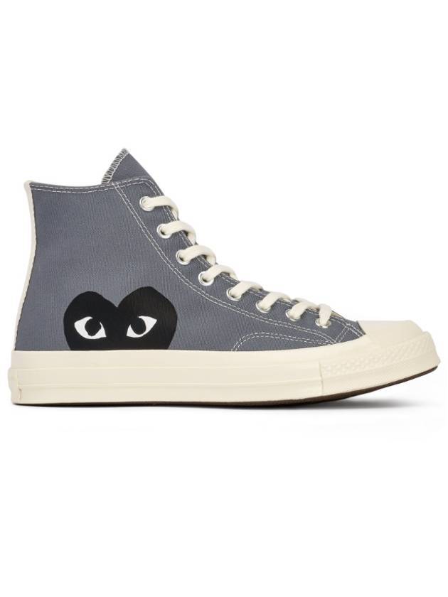 Comme des Gar?ons Play Chuck 70 steel high-top sneakers gray - CONVERSE - BALAAN 1