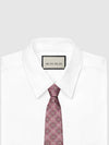 GG Pattern Slim Silk Tie Red - GUCCI - BALAAN 3