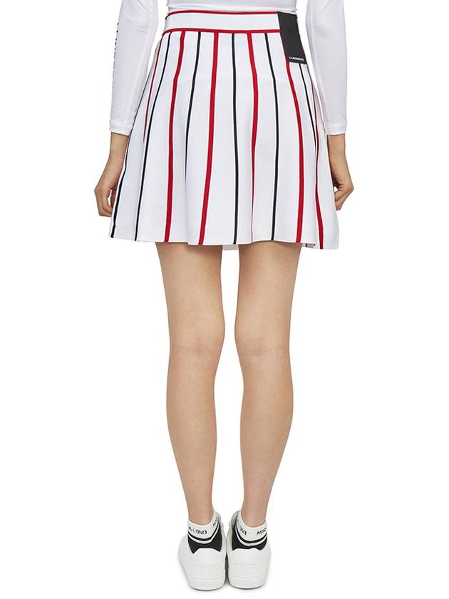 Women's River Knitted Golf Skirt White - J.LINDEBERG - BALAAN 5