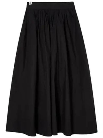 Ryeo Ring Cotton A Line Skirt Black - THE GREEN LAB - BALAAN 1