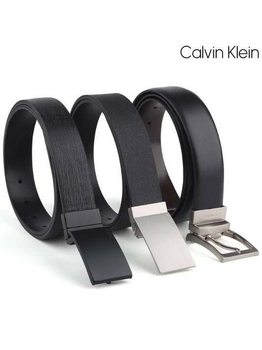 Men's Reversible Leather Belt Choose 1 - CALVIN KLEIN - BALAAN 2