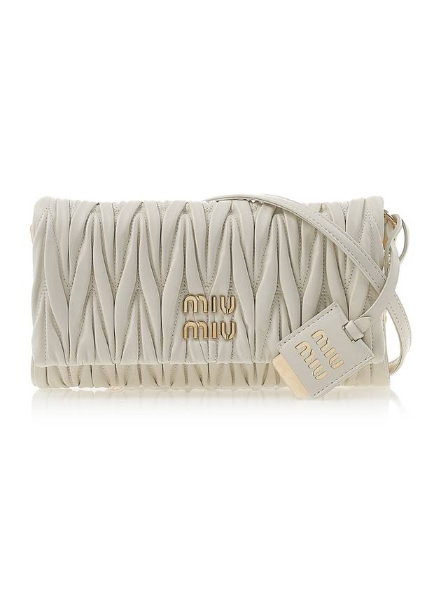 Matelasse Nappa Leather Shoulder Bag White - MIU MIU - BALAAN 2