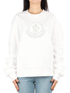 Women's Logo Sweatshirt White - MONCLER - BALAAN 2