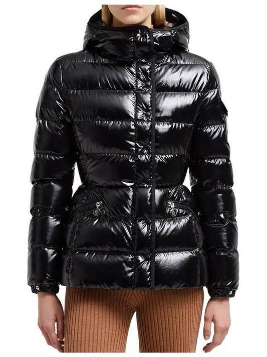 1A00017 597EU 999 BARANTE Glossy black hood down padding - MONCLER - BALAAN 1