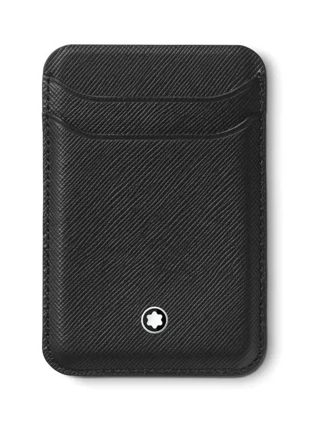 Sartorial Magsafe Compatible Calfskin Card Wallet Black - MONTBLANC - BALAAN 3