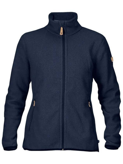 Women's Stina Fleece Zip-Up Jacket Dark Navy - FJALL RAVEN - BALAAN 2