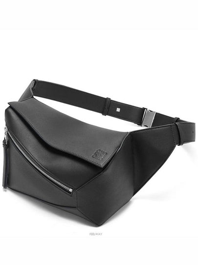 Puzzle Small Calfskin Belt Bag Black - LOEWE - BALAAN 2