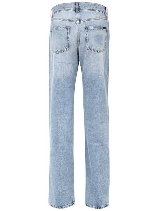 Women's Cassandre Jeans Hawaiian Blue - SAINT LAURENT - BALAAN 3