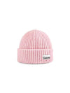 Logo Patch Knit Beanie Pink - GANNI - BALAAN 2