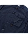 Men's Lens Wappen Tyrone Overfit Long Sleeve Shirt Jacket Navy - CP COMPANY - BALAAN 8