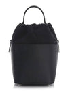 5AC Number Logo Texture Leather Bucket Bag Black - MAISON MARGIELA - BALAAN 4