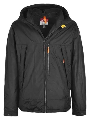 Nivek Short Down Padded Zip-Up Jacket Black - PARAJUMPERS - BALAAN 1