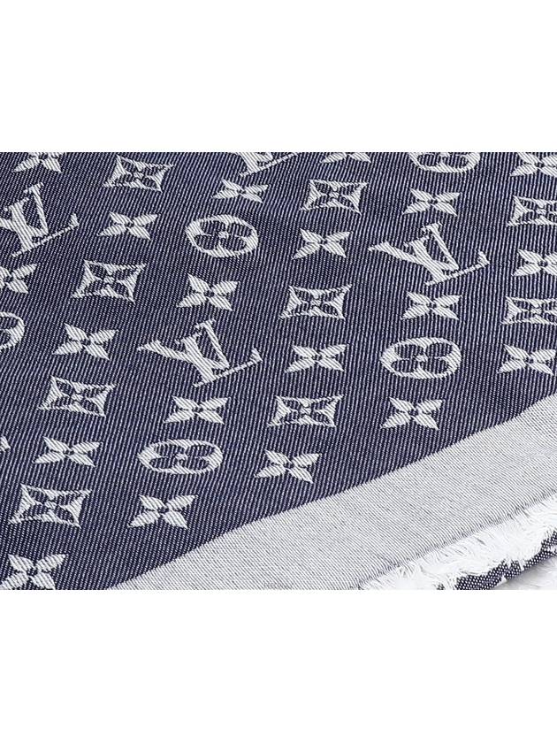 Monogram shawl blue gray 72599 - LOUIS VUITTON - BALAAN 4