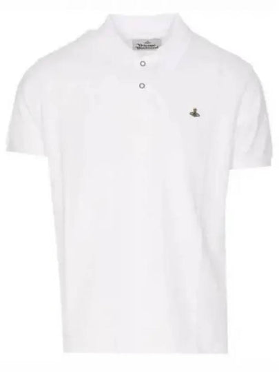 Embroidered Logo Classic Polo Shirt White - VIVIENNE WESTWOOD - BALAAN 2