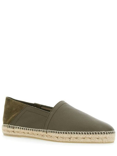 'Polo' Green Espadrillas With Braided Raphia Sole In Leather Man - CASTANER - BALAAN 2