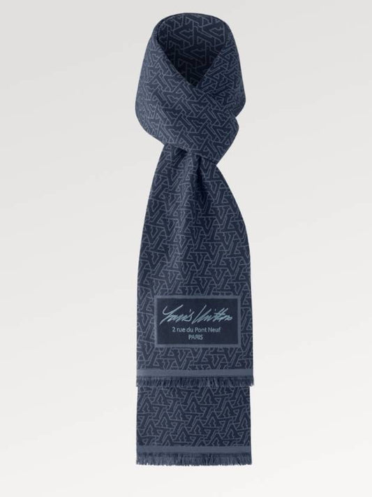 LV Standout Scarf Navy - LOUIS VUITTON - BALAAN 2