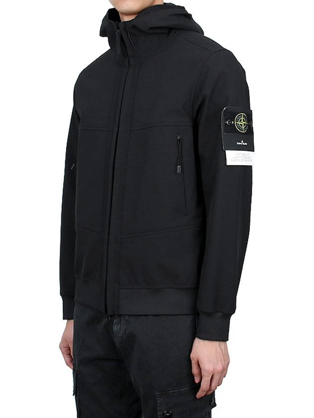 Technology Recycled Polyester Hooded Jacket Black - STONE ISLAND - BALAAN 5