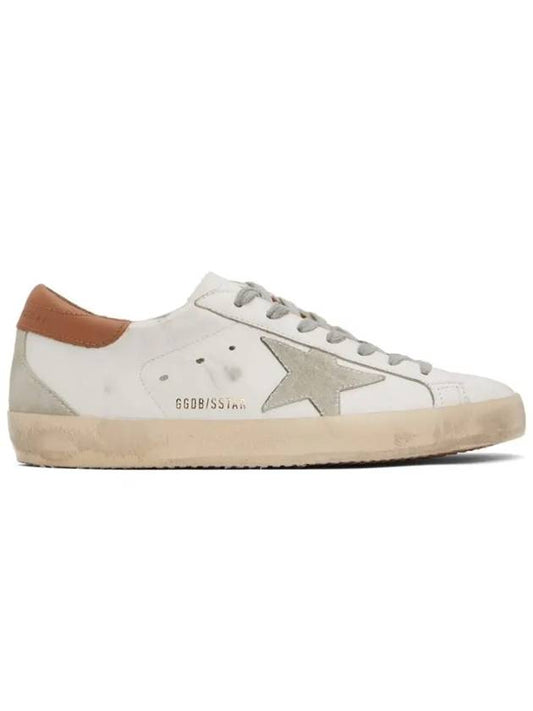 Brown Tab Superstar Classic Low Top Sneakers White - GOLDEN GOOSE - BALAAN 2