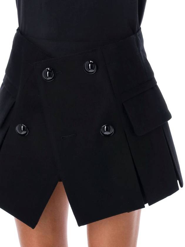 Sacai Melton Mini Skirt - SACAI - BALAAN 3