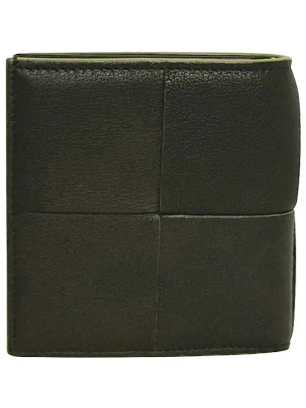 Slim Intrecciato Bi-Fold Wallet Black Parakeet - BOTTEGA VENETA - BALAAN 3