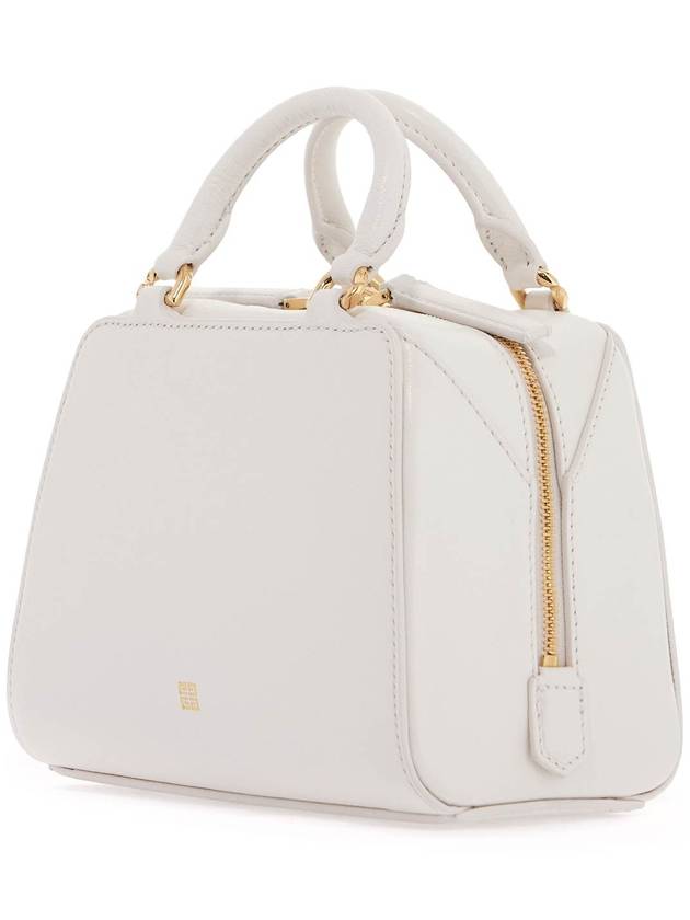 Antigona Cube Leather Tote Bag White - GIVENCHY - BALAAN 3