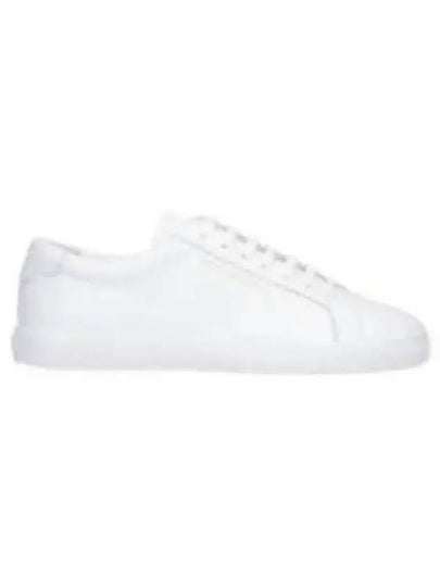 Men's Andy Leather Low Top Sneakers White - SAINT LAURENT - BALAAN 2