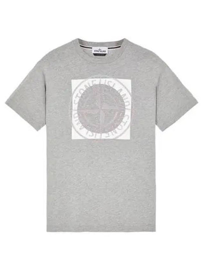 Compass Logo Printing Short Sleeve T-Shirt Grey - STONE ISLAND - BALAAN 2