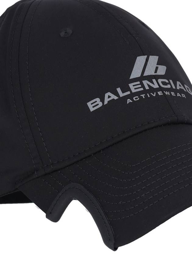 Activewear Technical Nylon Ball Cap Black - BALENCIAGA - BALAAN 5