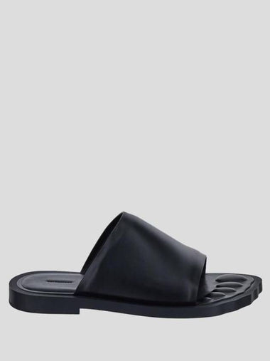 Leather Slippers Black - BALENCIAGA - BALAAN 1