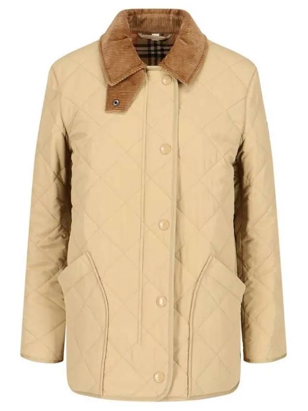 Diamond Quilted Thermoregulated Barn Jacket Honey - BURBERRY - BALAAN 2