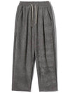 Wide One Tuck Common Corduroy Banding Pants Stone Gray - WEST GRAND BOULEVARD - BALAAN 2