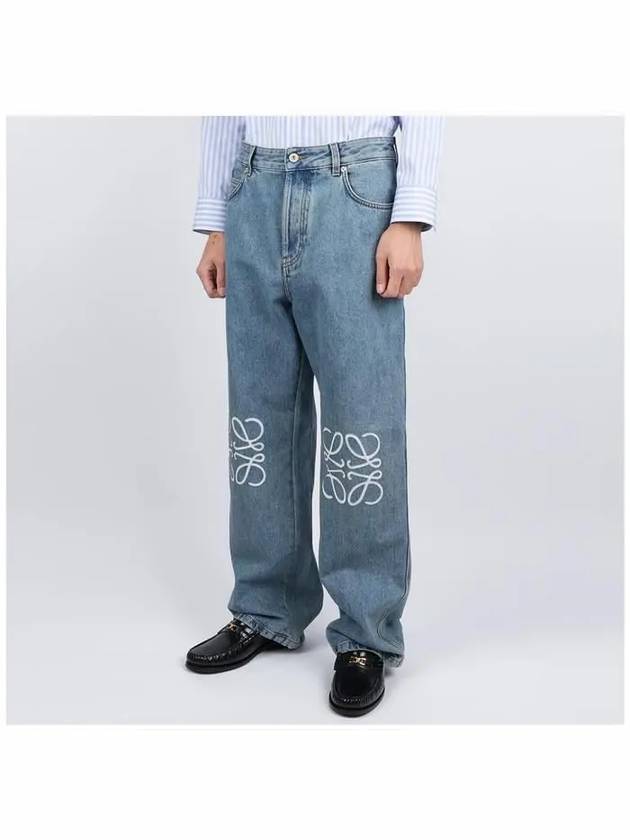 Anagram Embroidery Jeans Blue - LOEWE - BALAAN 3