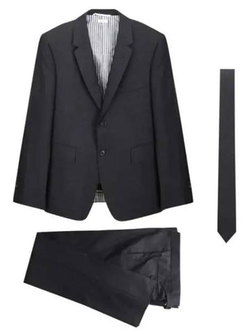 Classic fit super 120 count wool twill suit set up men s - THOM BROWNE - BALAAN 1