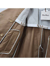 Drip Proof Cotton Twill Over Trench Coat Caramel - MAX MARA - BALAAN 11