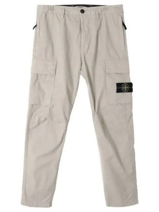 Stretch Cotton Gabardine Cargo Pants Regular Tapered Fit Men s - STONE ISLAND - BALAAN 1