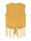 Western knit vest mustard - MSKN2ND - BALAAN 3