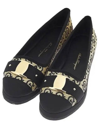 Gancini Women s Loafers Foot C KACY P RAF 1CM NERO 0751282 - SALVATORE FERRAGAMO - BALAAN 1