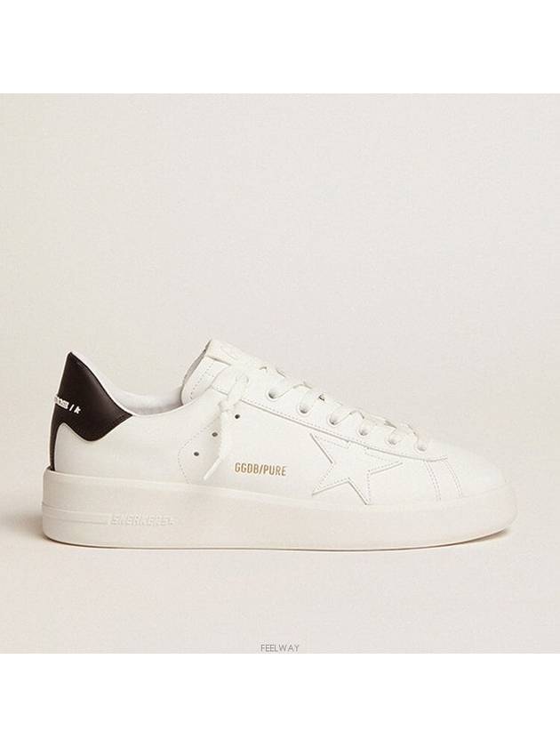 Women's Black Tab Purestar Low Top Sneakers White - GOLDEN GOOSE - BALAAN 2