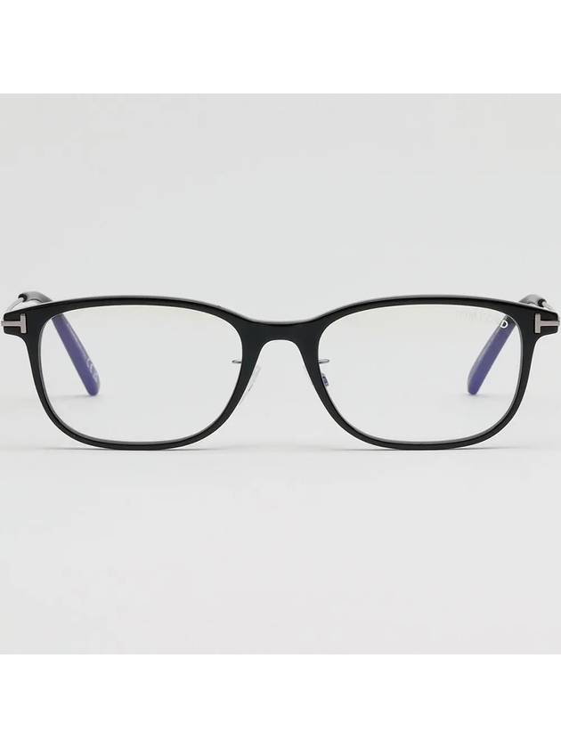 Blue light blocking glasses frame TF5650DB 001 square horn rim Asian fit - TOM FORD - BALAAN 3