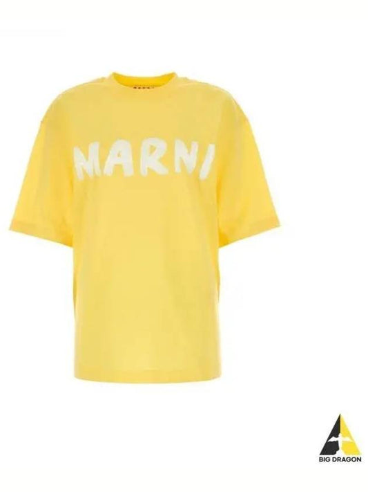 24 THJET49EPHU SCS11 L1Y20 LOGO COTTON T SHIRT - MARNI - BALAAN 1