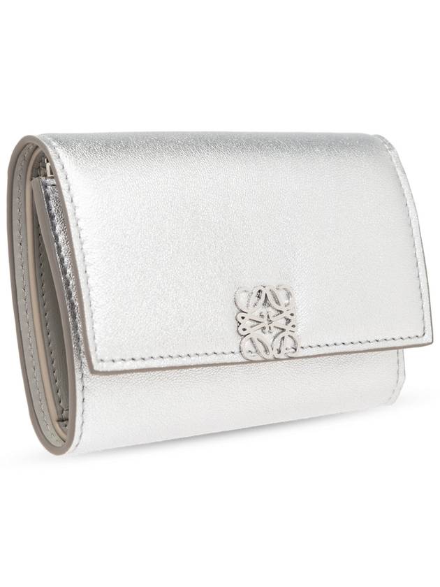 Loewe Wallet With Logo, Women's, Silver - LOEWE - BALAAN 4