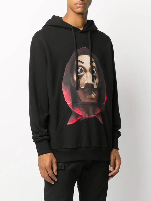 Men's Dali Mask Crew Neck Black Hood NUW20279 009 - IH NOM UH NIT - BALAAN 3