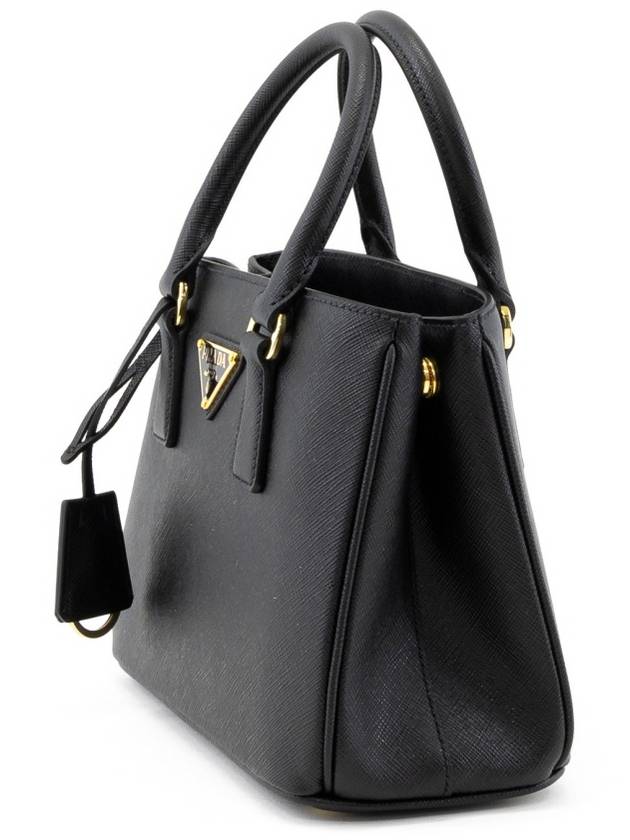 Galleria Saffiano Mini Tote Bag Black - PRADA - BALAAN 4