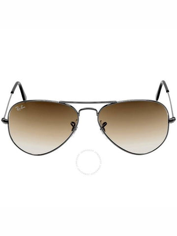 Ray Ban Aviator Gradient Light Brown Unisex Sunglasses RB3025 004/51 55 - RAY-BAN - BALAAN 1