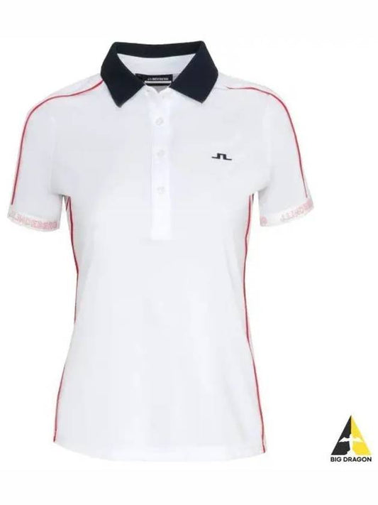 Women's Damai Polo Short Sleeve T-Shirt White - J.LINDEBERG - BALAAN 2