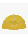 Wool Regenerated Cashmere Loretos Beanie Yellow - MCM - BALAAN 2