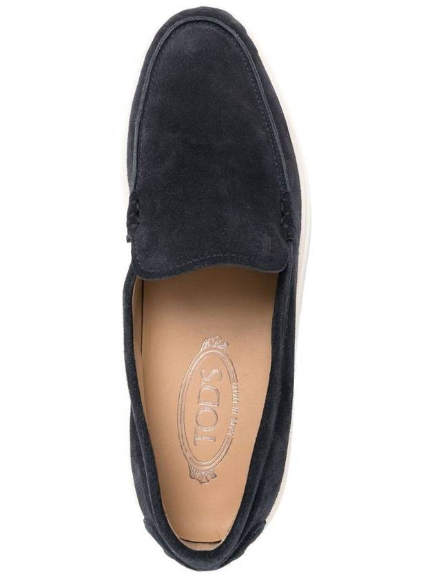 Casual Suede Slipper Loafers Navy - TOD'S - BALAAN 5