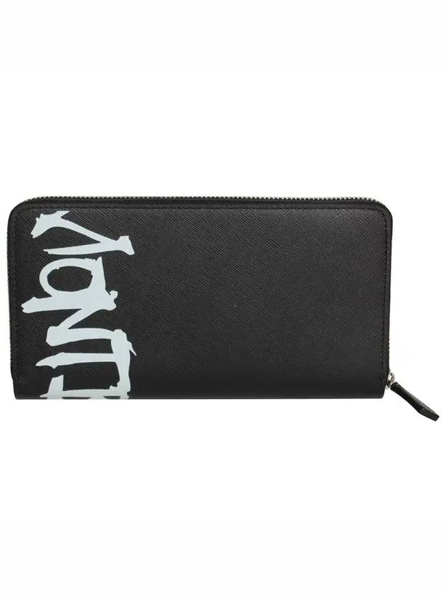 Sartorial Calligraphy Zipper Long Wallet Black - MONTBLANC - BALAAN.